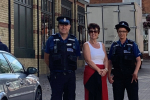 Jo Churchill MP with local PCSOs