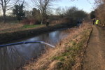 Pollution of River Lark - image courtesy of Environment Agency