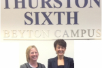 Jo Churchill attended Thurston College Sixth Form