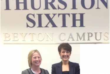 Jo Churchill attended Thurston College Sixth Form